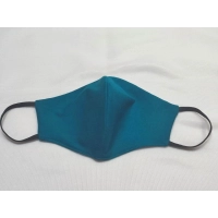 Maska ochronna z bawełny wielorazowego użytku - szmaragdowa